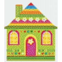 Мозаичное панно Зеленый домик